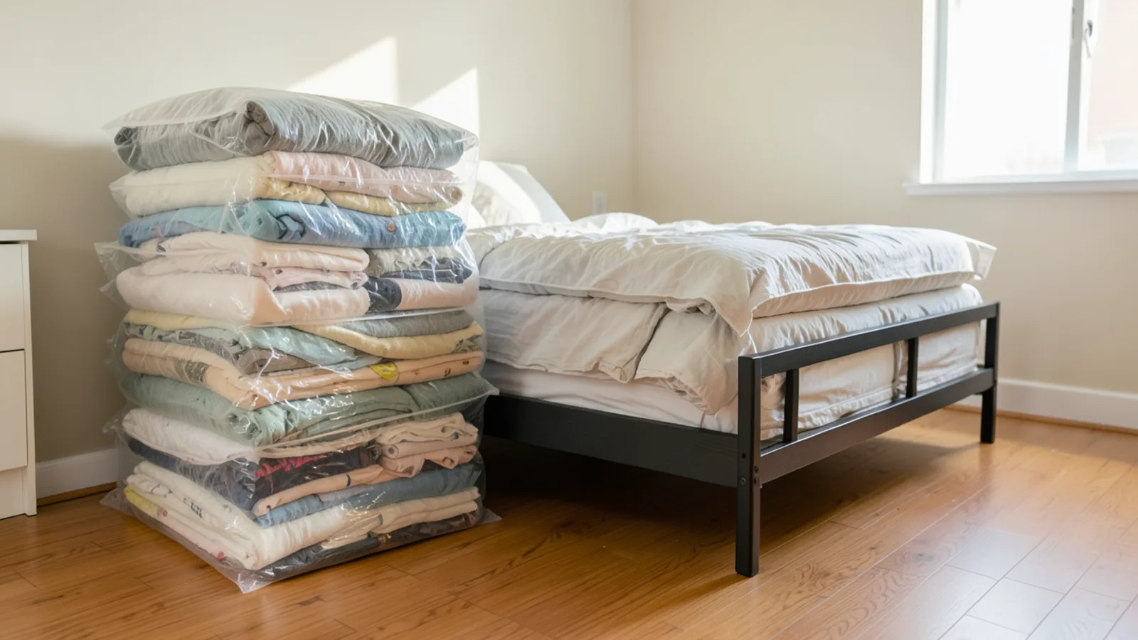 Bed bug quarantine and preparation checklist in bedroom