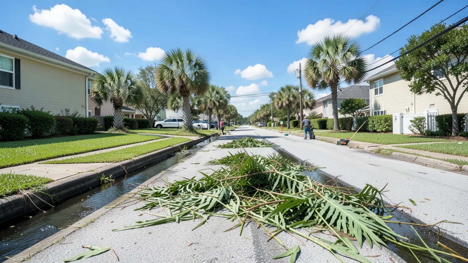 Post hurricane floodwater debris and pest harborage in Hillsborough
