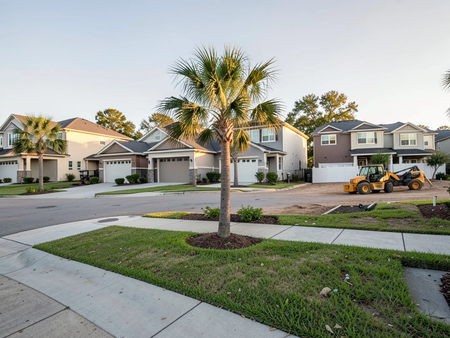 South Hillsborough residential neighborhood streetscape