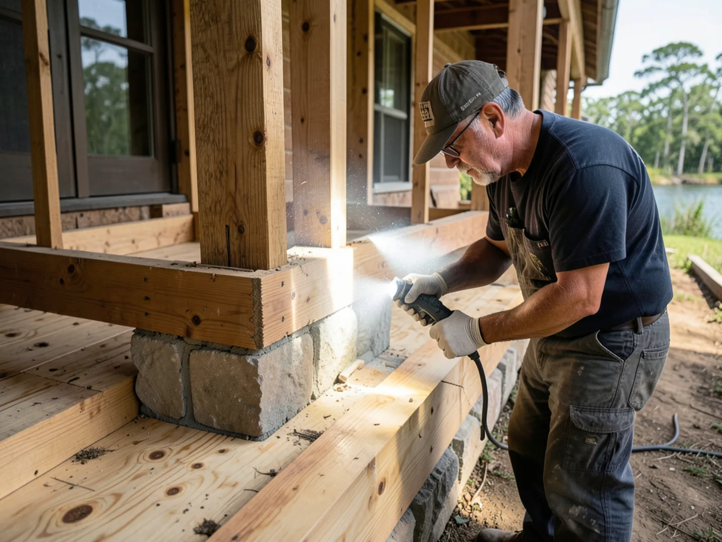 Under-structure crawlspace survey in historic downtown Bradenton