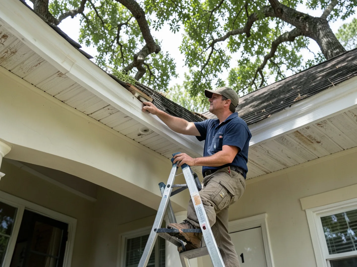 Attic roofline exclusion on mature ranch home in Brandon FL