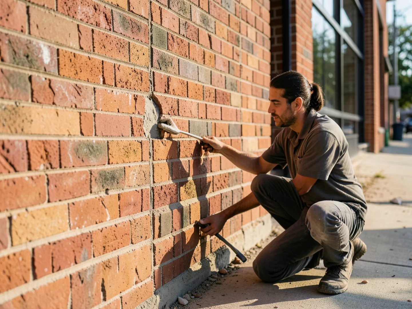 Foundation inspection on historic brick commercial property in Plant City